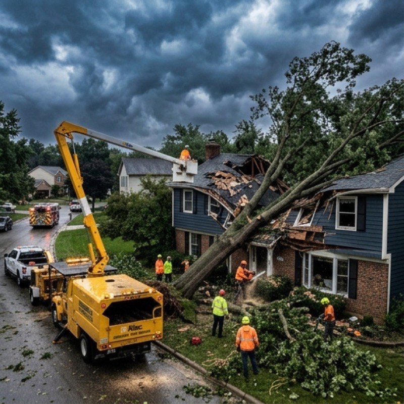 Storm and emergency tree service in Raleigh NC